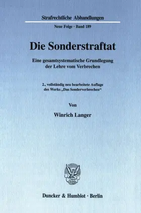 Die Sonderstraftat.