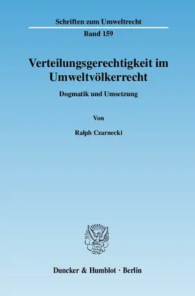 Verteilungsgerechtigkeit im Umweltvölkerrecht