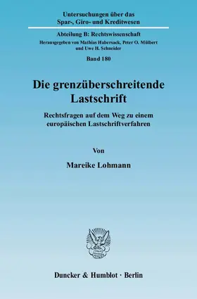 Die grenzüberschreitende Lastschrift