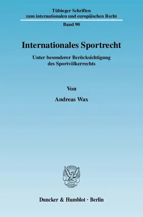 Internationales Sportrecht