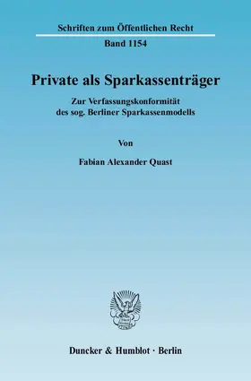 Private als Sparkassenträger