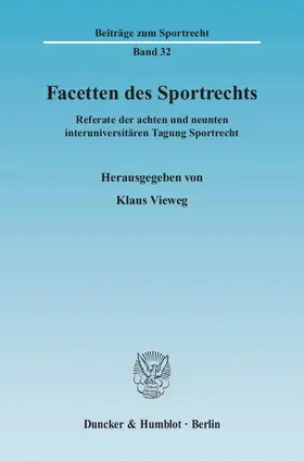 Facetten des Sportrechts