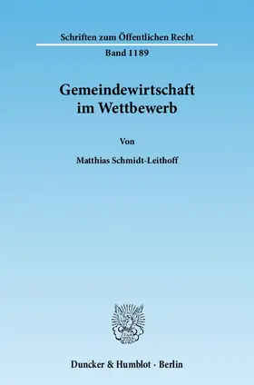 Gemeindewirtschaft im Wettbewerb