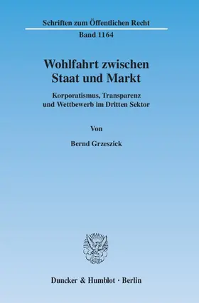 Wohlfahrt zwischen Staat und Markt