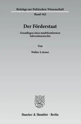 Der Förderstaat