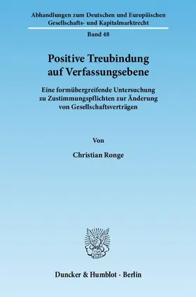 Positive Treubindung auf Verfassungsebene