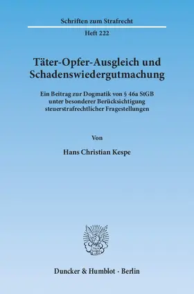 Täter-Opfer-Ausgleich und Schadenswiedergutmachung