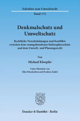 Denkmalschutz und Umweltschutz