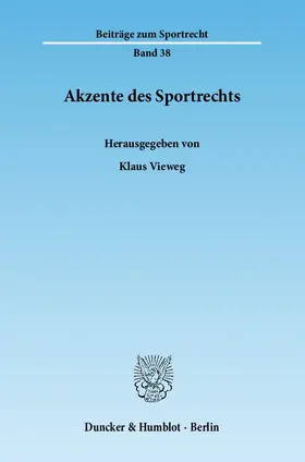 Akzente des Sportrechts
