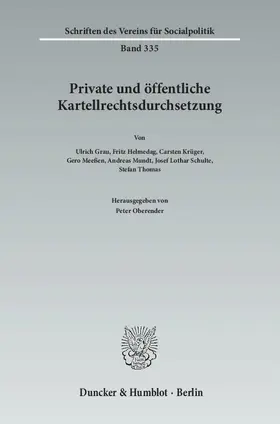 Private und öffentliche Kartellrechtsdurchsetzung