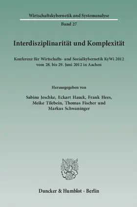 Interdisziplinarität und Komplexität