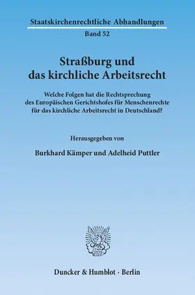 Straßburg und das kirchliche Arbeitsrecht