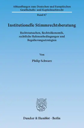 Institutionelle Stimmrechtsberatung