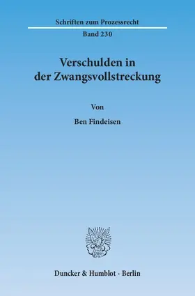 Verschulden in der Zwangsvollstreckung