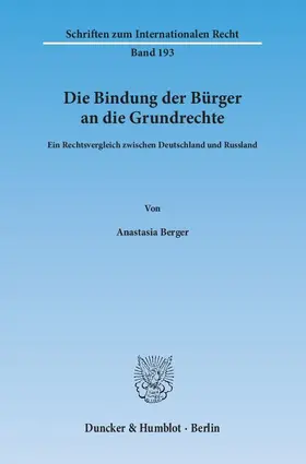 Die Bindung der Bürger an die Grundrechte