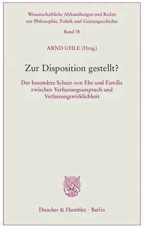 Zur Disposition gestellt?
