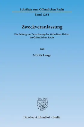 Zweckveranlassung