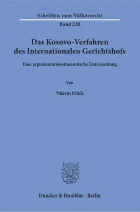 Das Kosovo-Verfahren des Internationalen Gerichtshofs