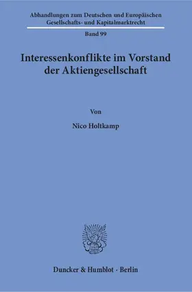 Interessenkonflikte im Vorstand der Aktiengesellschaft