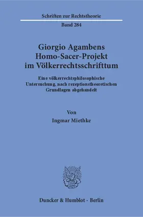 Giorgio Agambens Homo-Sacer-Projekt im Völkerrechtsschrifttum