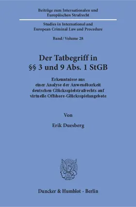 Der Tatbegriff in §§ 3 und 9 Abs. 1 StGB.