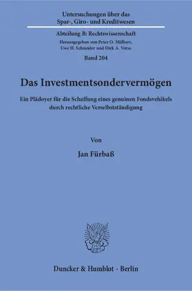 Das Investmentsondervermögen