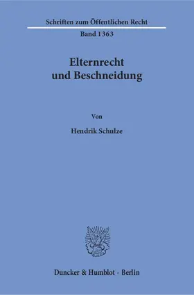 Elternrecht und Beschneidung.