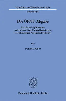 Die ÖPNV-Abgabe