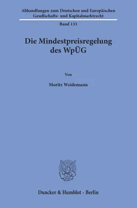 Die Mindestpreisregelung des WpÜG
