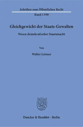 Gleichgewicht der Staats-Gewalten.