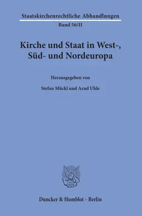 Kirche und Staat in West-, Süd- und Nordeuropa.