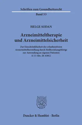 Arzneimitteltherapie und Arzneimittelsicherheit