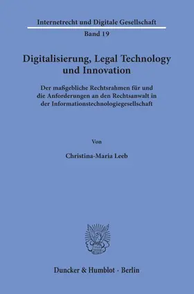 Digitalisierung, Legal Technology und Innovation