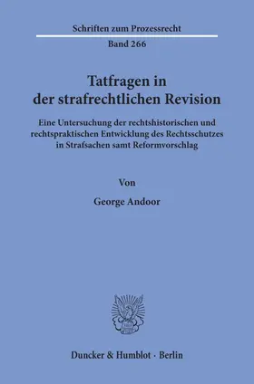 Tatfragen in der strafrechtlichen Revision.