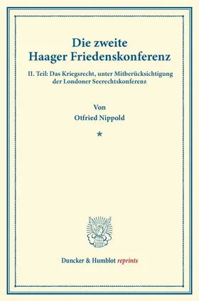 Die zweite Haager Friedenskonferenz
