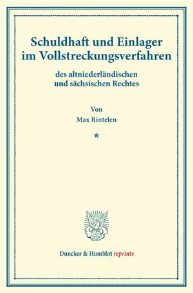 Schuldhaft und Einlager im Vollstreckungsverfahren