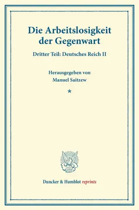 Die Arbeitslosigkeit der Gegenwart.