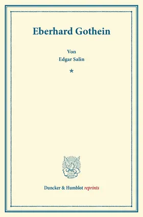 Eberhard Gothein