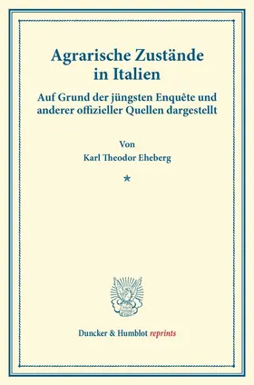 Agrarische Zustände in Italien.