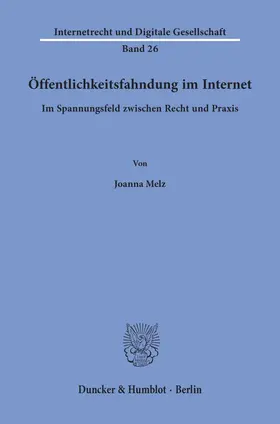 Öffentlichkeitsfahndung im Internet.