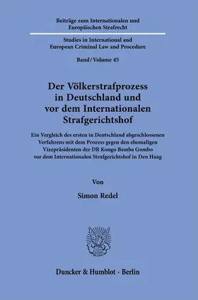 Der Völkerstrafprozess in Deutschland und vor dem Internationalen Strafgerichtshof.