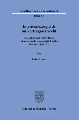 Interessenausgleich im Vertragsarztrecht.