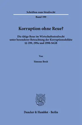 Korruption ohne Reue?
