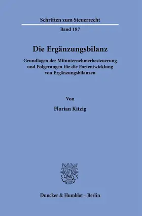 Die Ergänzungsbilanz.