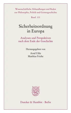 Sicherheitsordnung in Europa.