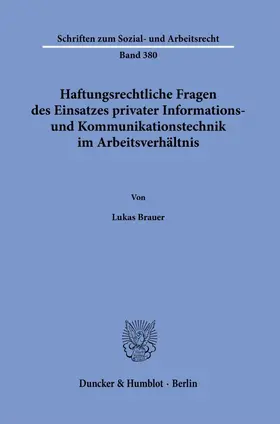Haftungsrechtliche Fragen des Einsatzes privater Informations- und Kommunikationstechnik im Arbeitsverhältnis.