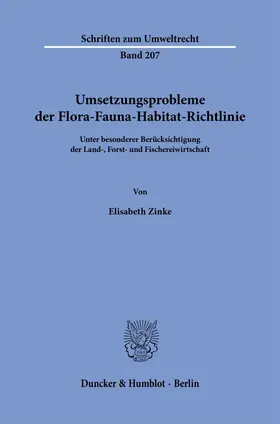 Umsetzungsprobleme der Flora-Fauna-Habitat-Richtlinie