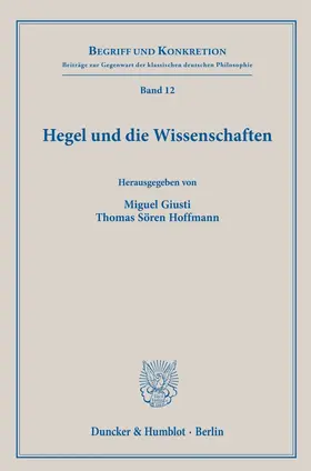 Hegel und die Wissenschaften