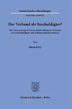 Der Verband als Beschuldigter?