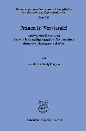 Frauen in Vorstände!